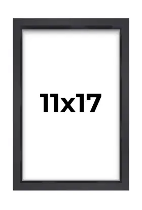 F8693 Poster Palooza 11x17 Frame Shadow Box Black Display Picture 3/4 Inch Depth U... Fast Ship