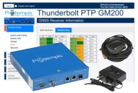 Gm200 Protempis Thunderbolt Ptp Gps Gnss Ocxo Ntp Network Time Server With Antenna