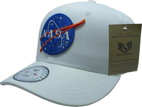 Rapid Dominance Nas5 Nas5-mb-wht Meatball Nasa Deluxe Cap White - One Size
