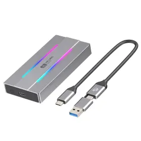 San Zang Master 975428683491 Rgb M.2 Nvme Ssd Enclosure For Gaming Usb 3.1 Gen 2 10 Gbps Type C To Ngff