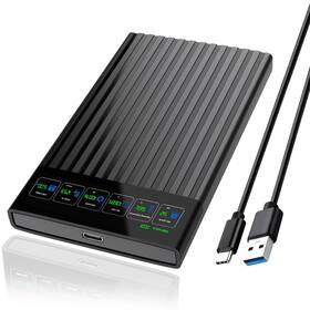 Shuole U25t-p 2.5 Inch Sata To Usb 3.0/3.1/3.2 Type C External Hard Drive Enclosure With Lc