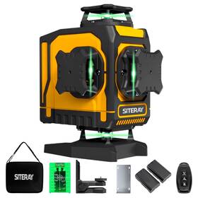 Siteray 772168025804 Laser Level Self Leveling 4x360 Line For Construction And Precision Layo