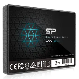 Sp002tbss3a55s25 Sp Silicon Power 2tb Ssd 3d Nand A55 Slc Cache Performance Boost Sata Iii 2.5 Inch 7