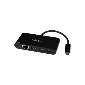 Us1gc303apd Startech Usb C Gigabit Ethernet Adapter 3-port Hub With Power De