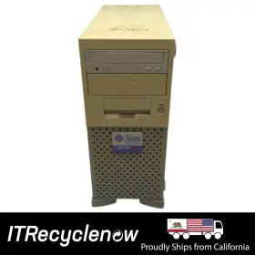 380-0400-01 Sun Ultra 10 Desktop Workstation Ultrasparc-iii 440mhz 4x 256mb Ram 2x 20.4gb Hd
