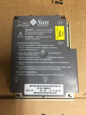 501-6619 Sun Microsystems 400mhz/8mb Blaze Cpu-module . For Enterprise Sys Test-pass