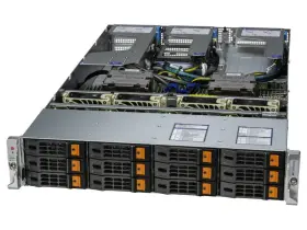 2025hs-tnr Supermicro -2025hs-tnr 2u A Server 2 Amd Epyc 9224 128gb Ram 3 960gb Ssd 4 4tb Hdd