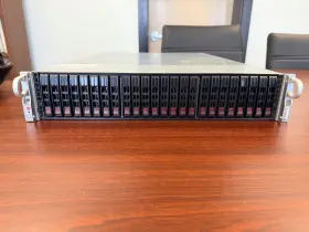 2027r-e1cr24l Supermicro Superserver / 216-9 With 2x Xeon E5-2637v2 And 64gb Ecc Ram