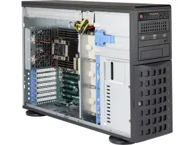 Cse-745bac-r1k23b-sq Supermicro 252466 Cs 4u Tower Chassis 8x3.5 2.5 Sas Sata