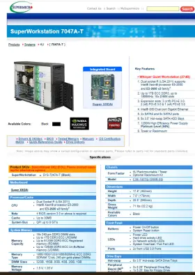 7047a-t Supermicro Superworkstation