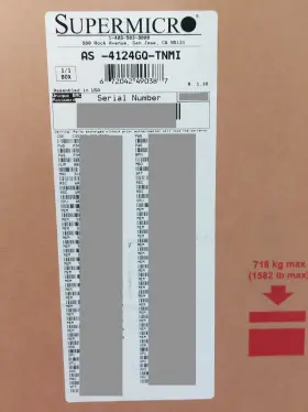 As-4124gq-tnmi Supermicro 4u 458g-q30h12 Gpu A Server See Description