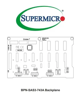 Bpn-sas3-743a Supermicro 8-port 4u/tower Sc743/745 3.5-in Sas3/sas2/sata3