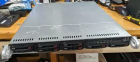 Cse-113 Supermicro Cse 113 8 Bay 1u Rack Case With Dual Heatsinks 8x Riser 600w Psu