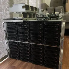 Cse-847be1c-r1k28lpb Supermicro Qty 2 - 4u 36-bay Server Chassis 2x1280w