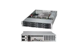 Sc826be1c-r920lpb Supermicro 2u 12 Bay Lff Server Case Rear 2.5 Inch Drive Eatx Atx 2x 920w-sq Psu