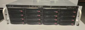 Sc836tq-r800b Supermicro 3u Server Amd Epyc 24c Cpu/128gb Ecc Ram/dual 920w Psu