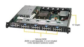 Supermicro Sys-1019d-16c-frn5tp 1u System With Redundant 400w Pws