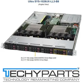 Sys-1028ux-ll3-b8 Supermicro Sys-1028ux X10dru-xll 2x Intel Xeon E5-2689v4 2.5ghz 64gb 1u Server