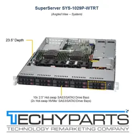 Sys-1029p-wtrt Supermicro X11ddw-nt 2x Xeon Gold 5120 2.2ghz 192gb 1u Server