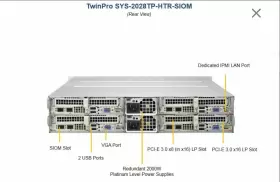Sys-2028tp-htr-siom Supermicro Super Discount Server 2u 24 Bay 4 Node Ea 2x Xeon 3.2ghz 16gb Ram 4x 10gb Sfp