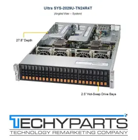 Sys-2029u-tn24r4t Supermicro 2x Xeon Silver 4210 128gb Ram 24xbay Nvme 2u Server