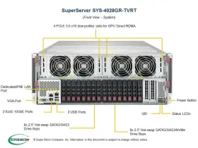 Sys-4028gr-tvrt Supermicro Sxm2 Nvlink Gpu Server With 8x Nvidia V100 Gpus