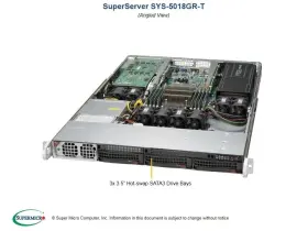 Sys-5018gr-t Supermicro 1u Superserver