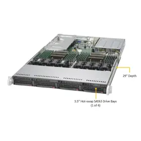 Sys-6018u-trtp Supermicro 6018u-trtp X10dru-i 2x Xeon E5-2630v3 2.4ghz 128gb 1u Server