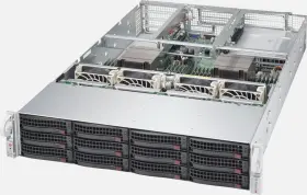 Sys-6028u-tr4t Supermicro Custom Server 12x 14tb Hd Storage 2x Xeon 2.5ghz 12 Cores 128g Ddr4 Hba 10gb