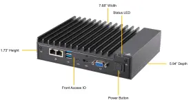Sys-e50-9ap-n5 Supermicro Box Pc Cse-e50 A2sap-h 5lan