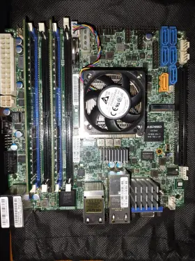 X10sdv-tln4f Supermicro Xeon D-1541 8 Core Dual 10gb Nic Motherboard 32gb Ram