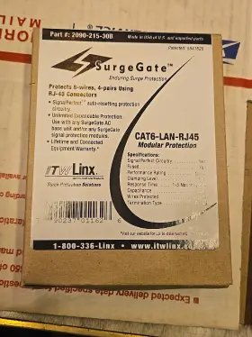 Cat6-lan-rj45 Surgegate 2090-215-30b Itx Linx Surge Protection