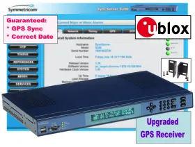 1520r-s200-ocxo Symmetricom New Syncserver S200 Ocxo Ublox Upgraded Gps Ntp Network Time Server