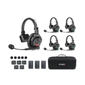 Sy-xtalk-x5 Synco Xtalk X5 Wireless Intercom Headset System 2.4ghz Full Duplex Group Tal