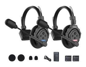 Synco Xtalkx125 Xtalk X2 2.4ghz Wireless Headset With Microphone Intercom System Random