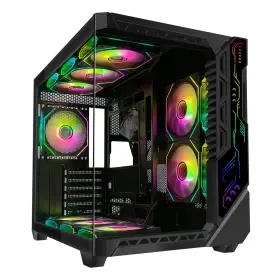Cmsvb-1 Szskying Pc Gaming Case With 9pcs Argb Fans Atx Mid-tower Control Remote Ca