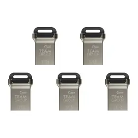 Tc162332gb21 Teamgroup C162 32gb 5 Pack Usb 3.2 Gen 1 3.1/3.0 Mini Fits Metal Read 100