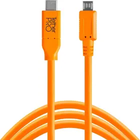 Cuc2515-org Tether Tools Tetherpro Usb-c To 2.0 Micro-b 5-pin 5gbps Gen 1 15ft 4.6m High-visibilit