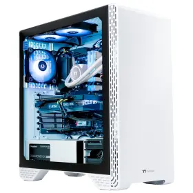 S3wt-b550-g36-lcs Thermaltake Glacier 360 Liquid-cooled Pc Amd Ryzen 5 5600x Rtx White