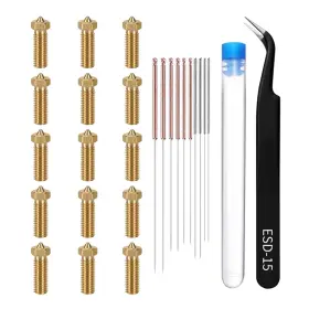 Tn0039 Tmypn 15pcs Brass Nozzle Kit For Anycubic Vyper Kobra Plus Max 3d Printer