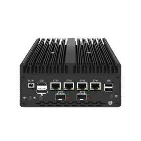 H14-8505-4l Udptcp 2sfp Fanless Mini Pc 8505 With Ddr5 M.2 Nvme 4 I226 2.5g Lan Usb Hdmi Dp Type-c Inch