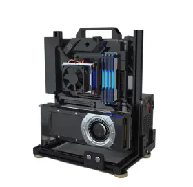 Ukrmon 763102554009 Pc Test Bench Open Air Computer Case Eatx Motherboard Chassis Aluminum Bracke