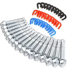 Yus-elp002 Ustinian 46 Pcs Car Lift Installation Kit With 16 X 3/4 Inch 5.5 Wedge Anchor Bolts And