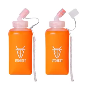 Utr216-450ml Utobest 2 Soft Flask Pack Running Bottles 450ml Tpu Foldable Runn