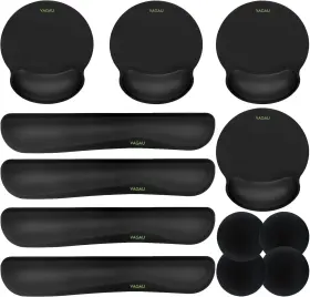Vg-wr-4p Vagau Ergonomic Mouse Pad With Wrist Rest Premium Memory Foam Keyboard And Wr