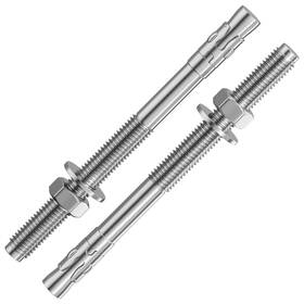 Wensilon Bxgcx21 5pcs 1/2x7 Inch Standard Fasteners For Heavy-duty 304 Stainless Stee
