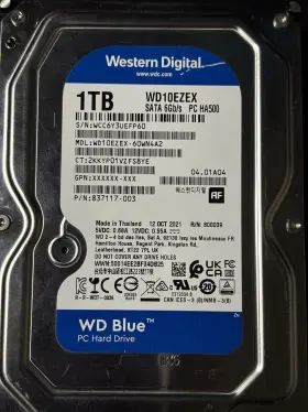 Wd10ezex-60wn4a2 Western Digital 837117-003 1tb 7.2krpm 6gb/s 3.5 Inch Sata Drive