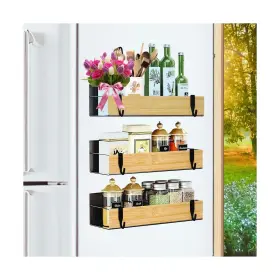 X818118 Wy Family 4 3 Pack Magnetic Spice Storage Rack Organizer For Refrigerator A... Fast Ship