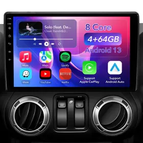 Jp-10-4-64 Zzh 8 Core 4 64gb Car Radio Stereo Upgrade For Jeep Wrangler Jk Compass Grand Che