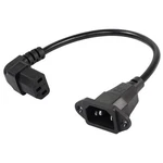 Cerrxian 0.3M Down Angle C13 To C14 Panel Mount Power Cable, 90 Degree Iec... New. Price: $14.52.